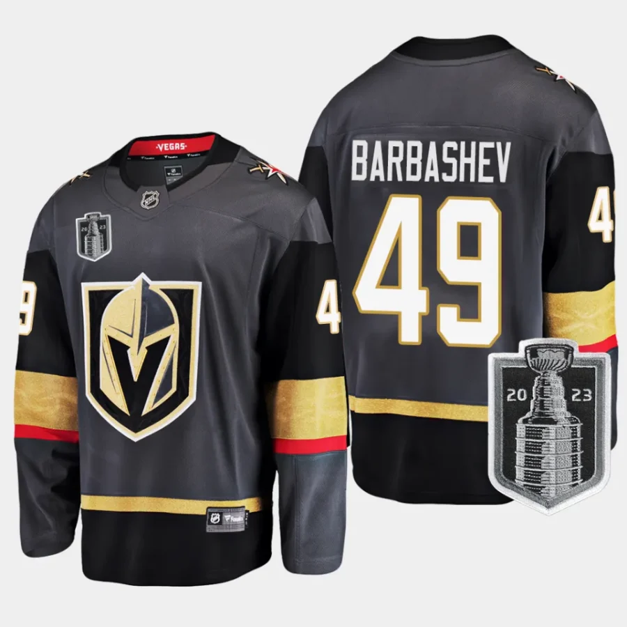 vegas golden knights ivan barbashev 2023 stanley cup final alternate breakaway player jersey black