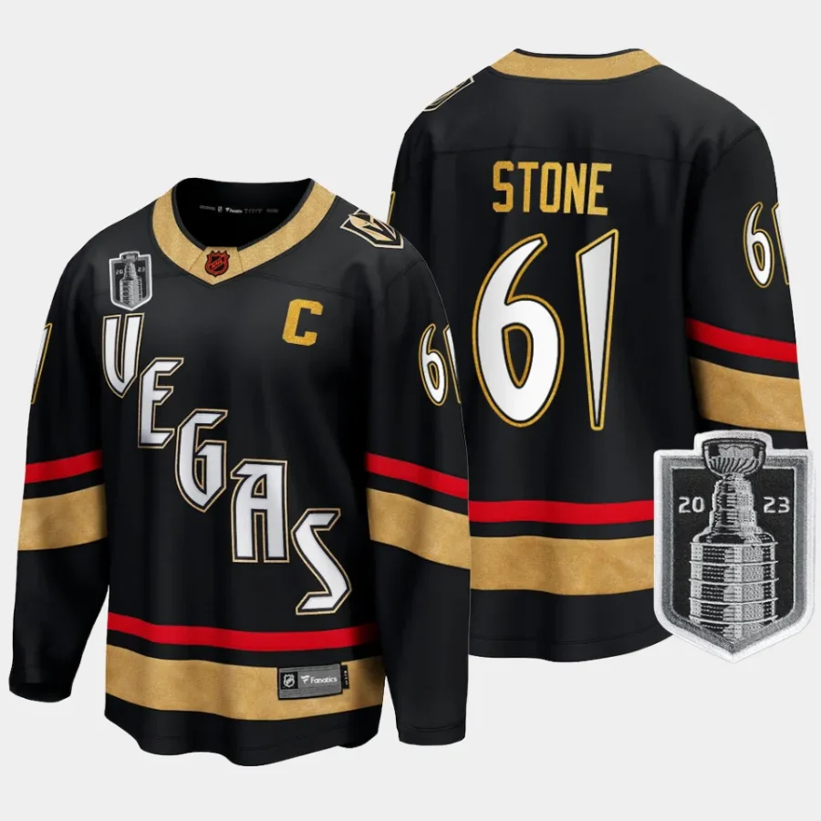 vegas golden knights mark stone 2023 stanley cup final special edition jersey black