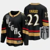 vegas golden knights michael amadio 2023 stanley cup final special edition jersey black