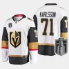 vegas golden knights william karlsson 2023 stanley cup final away breakaway player jersey white