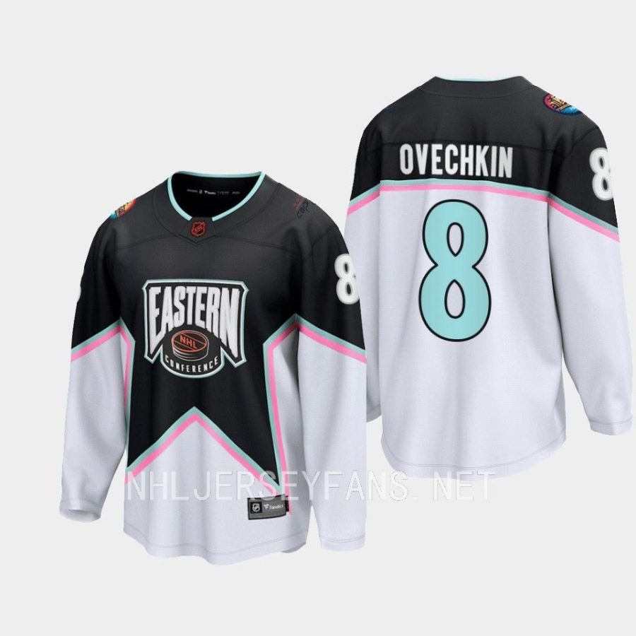 washington capitals alex ovechkin 2023 nhl all star eastern conference jersey black