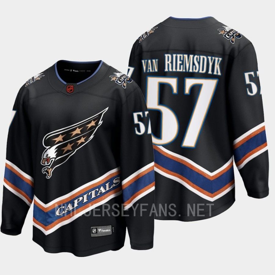 washington capitals trevor van riemsdyk special edition 2.0 2022 breakaway retro jersey black