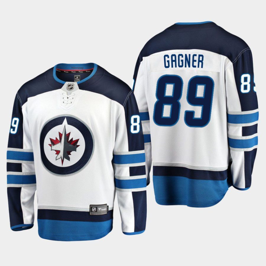 winnipeg jets sam gagner away breakaway player jersey white