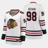 women blackhawks connor bedard white away breakaway player jersey