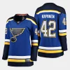 women blues kasperi kapanen blue home breakaway player jersey