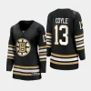 women bruins charlie coyle black 2023 24 100th anniversary premier breakaway player jersey