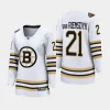 women bruins james van riemsdyk white 2023 24 100th anniversary premier breakaway player jersey