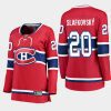 women canadiens juraj slafkovsky red home 2022 nhl draft jersey