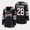 women devils damon severson black 2022 alternate premier jersey