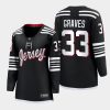 women devils ryan graves black 2022 alternate premier jersey