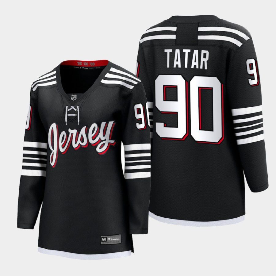 women devils tomas tatar black 2022 alternate premier jersey