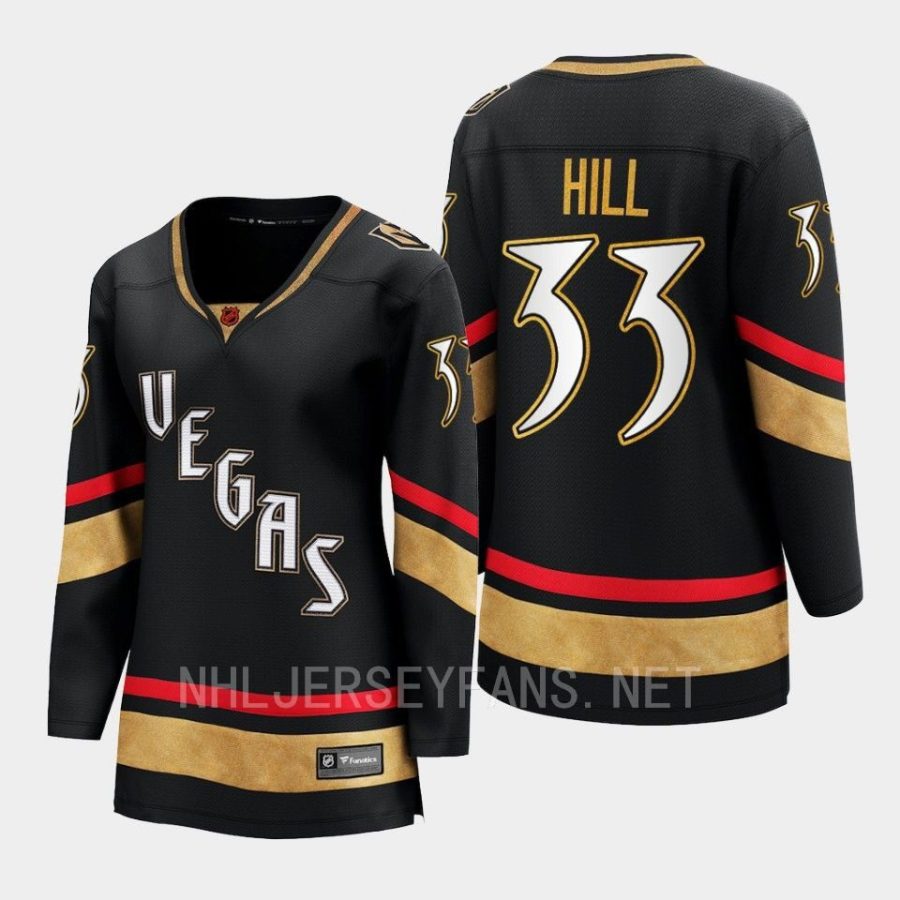 women golden knights adin hill black 2022 special edition 2.0 breakaway retro jersey