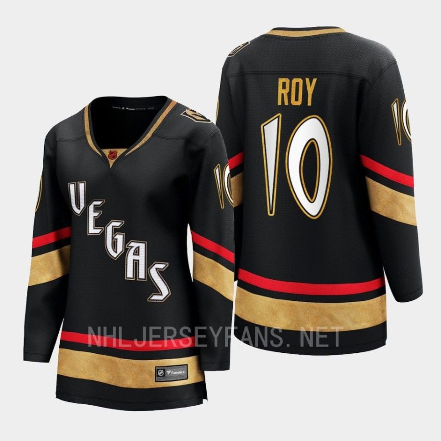 women golden knights nicolas roy black 2022 special edition 2.0 breakaway retro jersey