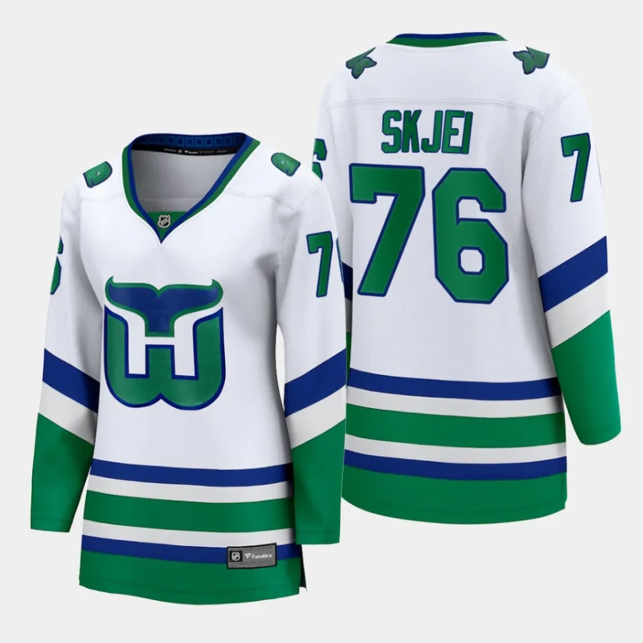 women hurricanes brady skjei white whalers premier breakaway jersey