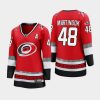 women hurricanes jordan martinook red 25th anniversary premier jersey