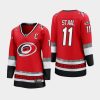 women hurricanes jordan staal red 25th anniversary premier jersey