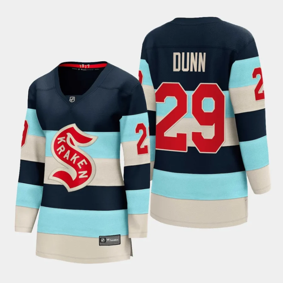 women kraken vince dunn blue 2024 nhl winter classic breakaway player jersey