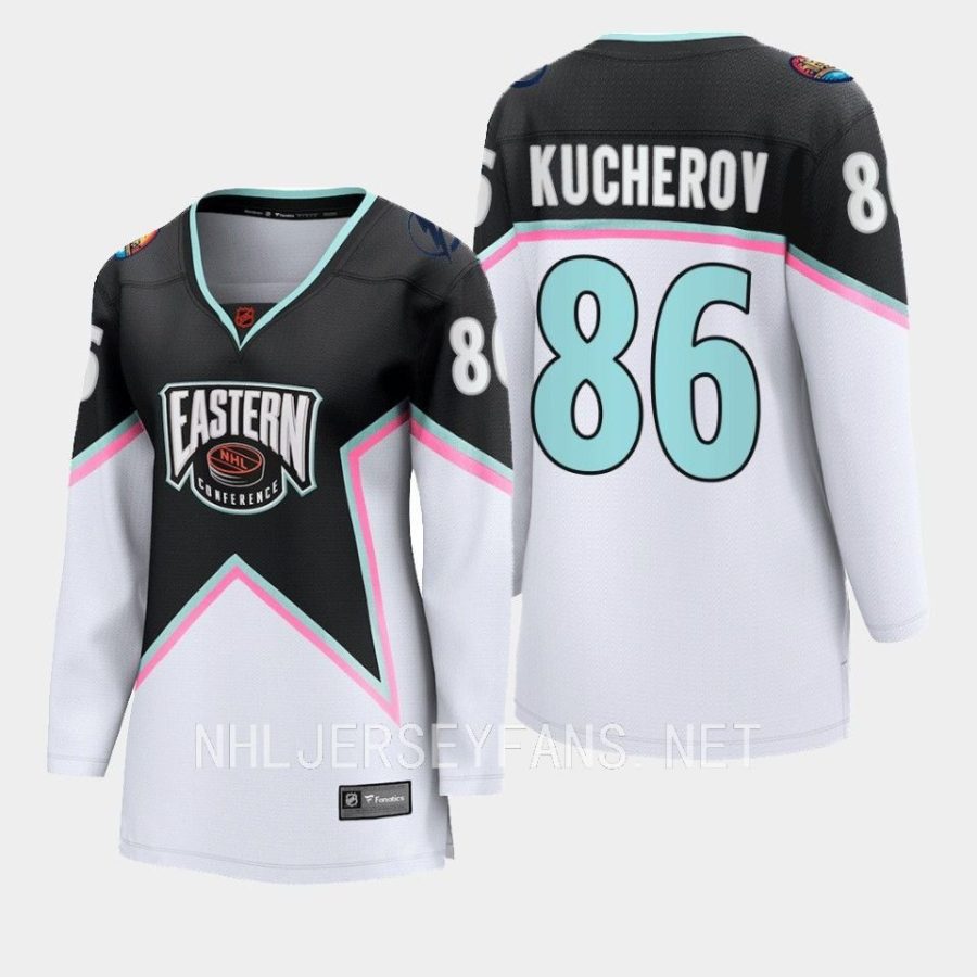 women lightning nikita kucherov black 2023 nhl all star eastern conference breakaway player jersey