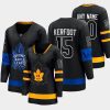 women maple leafs alexander kerfoot black 2022 alternate drew house reversible jersey