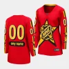 women nhl custom red 2024 nhl all star game breakaway jersey