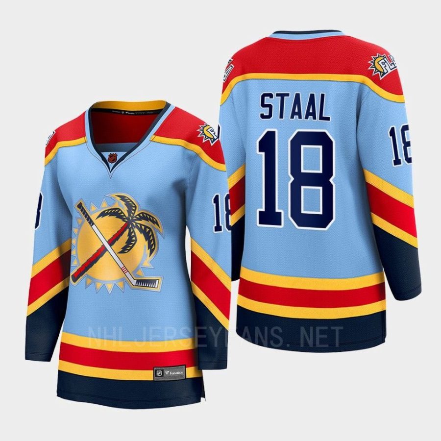 women panthers marc staal blue 2022 special edition 2.0 breakaway player retro jersey