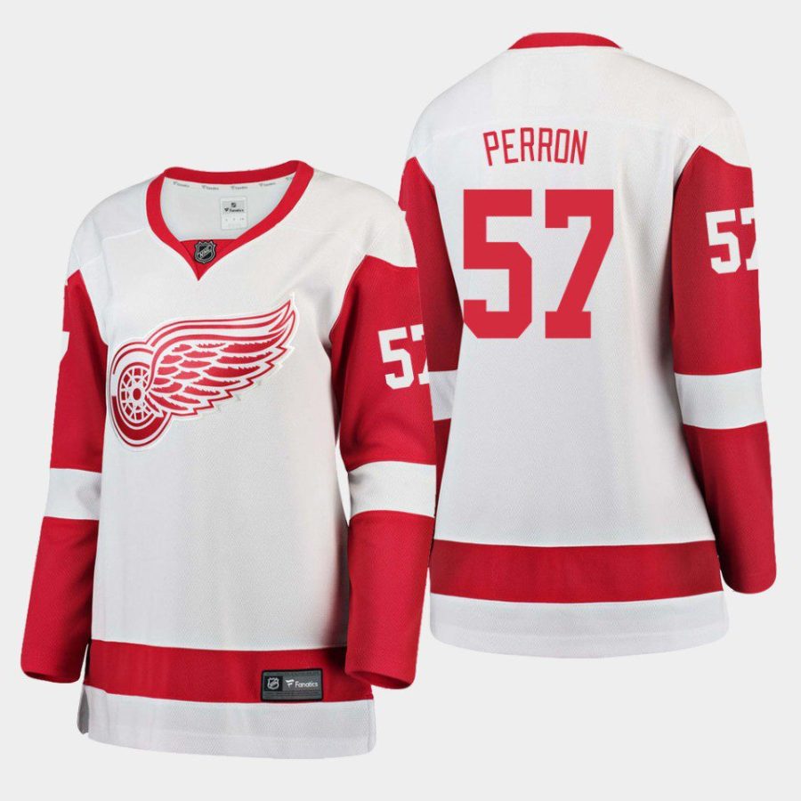 women red wings david perron white away breakaway player jersey