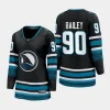 women sharks justin bailey black 2023 24 cali fin 3rd alternate breakaway player jersey