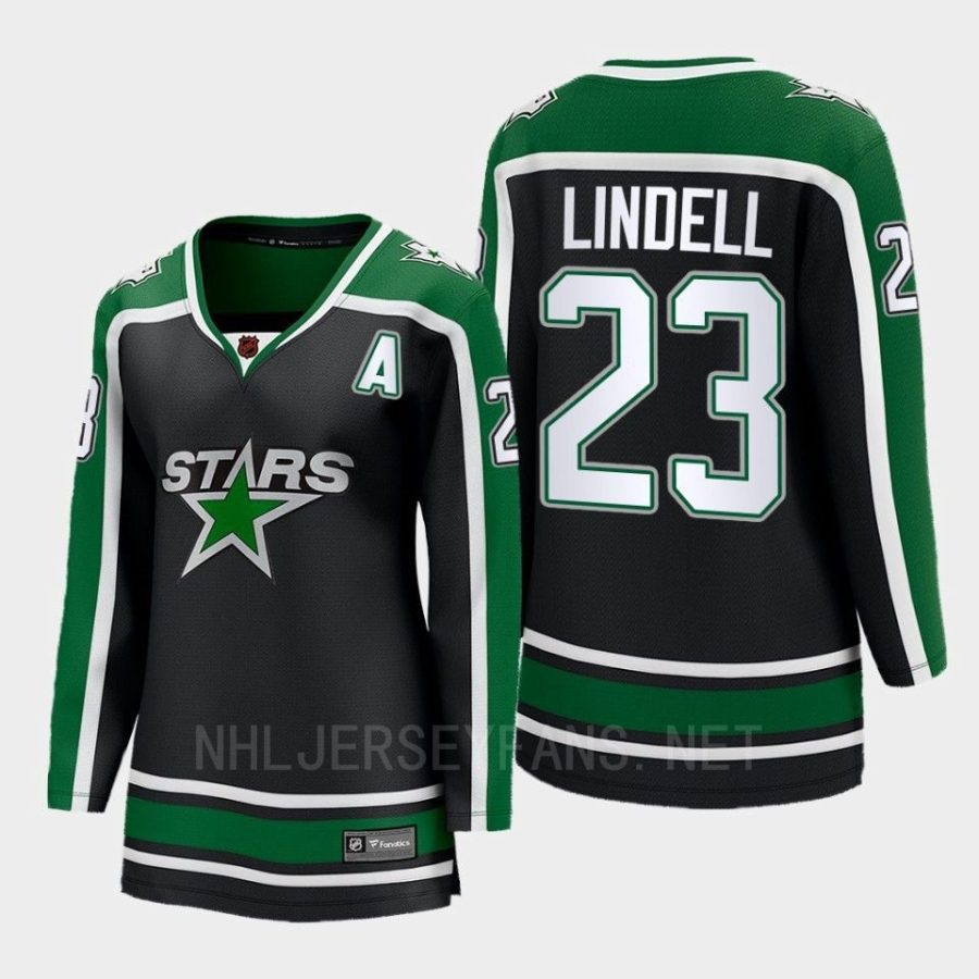 women stars esa lindell black 2022 special edition 2.0 breakaway player retro jersey