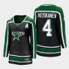 women stars miro heiskanen black 2022 special edition 2.0 breakaway player retro jersey