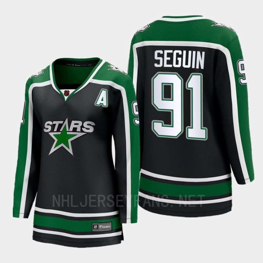 women stars tyler seguin black 2022 special edition 2.0 breakaway player retro jersey