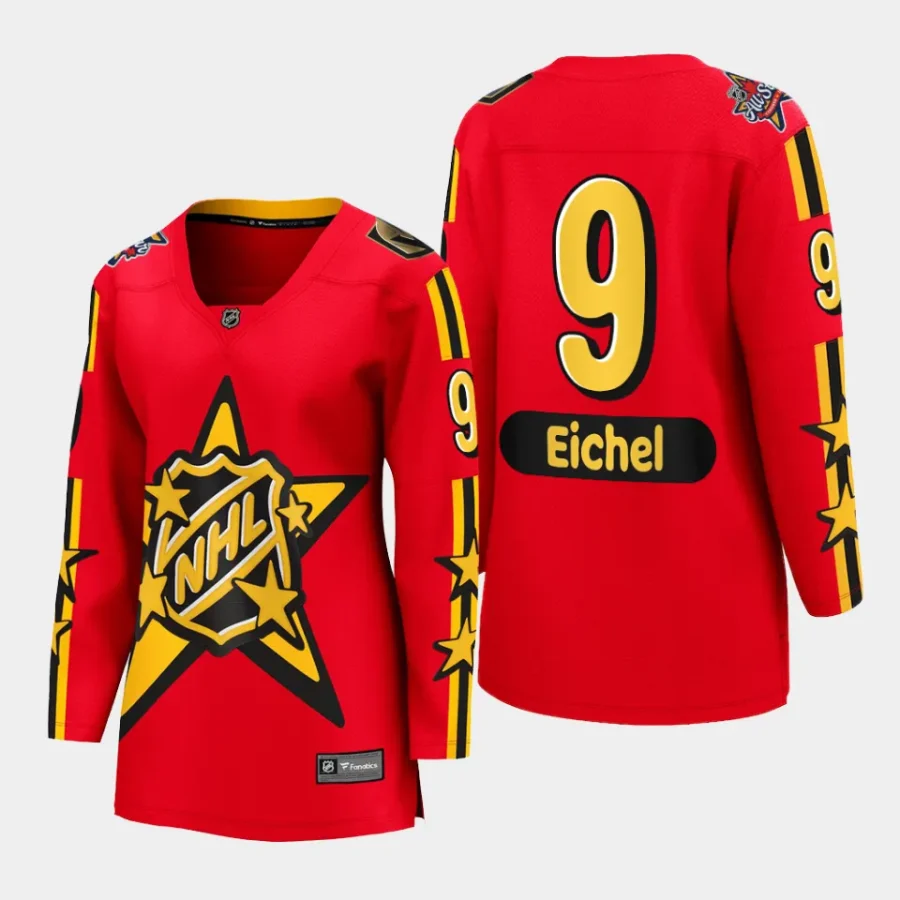 women vgk jack eichel red 2024 nhl all star game breakaway jersey