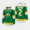 women wild calen addison green 2023 24 alternate premier breakaway player jersey