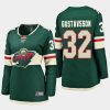 women wild filip gustavsson green 2022 home breakaway player jersey