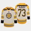 youth bruins charlie mcavoy cream 2023 24 100th anniversary premier player jersey