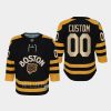 youth bruins custom black 2023 winter classic premier jersey