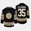 youth bruins linus ullmark black 2023 24 100th anniversary premier player jersey