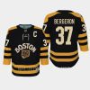 youth bruins patrice bergeron black 2023 winter classic premier jersey