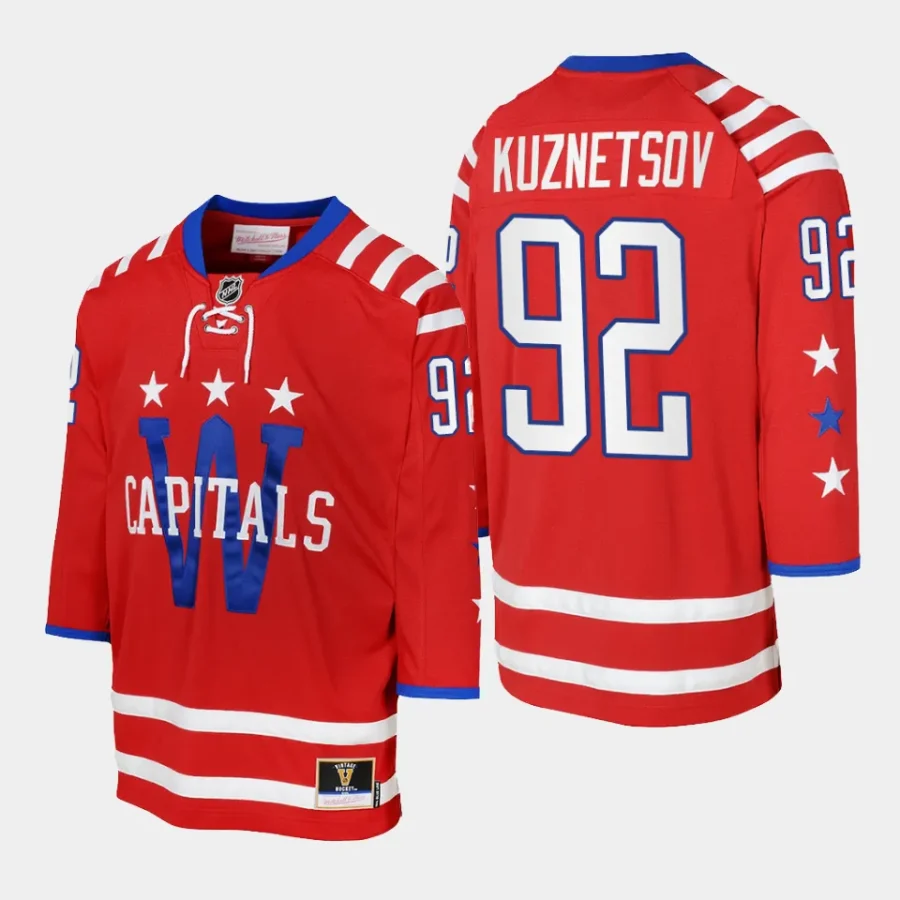 youth capitals evgeny kuznetsov red 2015 blue line mitchell ness jersey