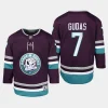 youth ducks radko gudas purple 2023 24 30th anniversary replica player jersey