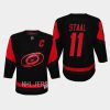 youth hurricanes jordan staal black 2023 nhl stadium series player jersey