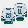 youth hurricanes jordan staal white whalers replica jersey