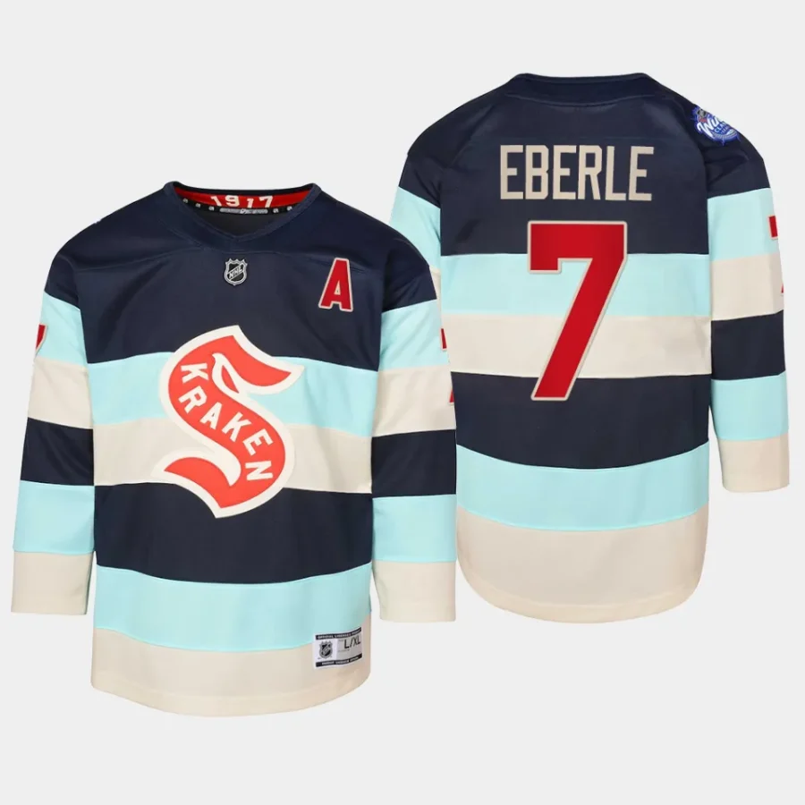 youth kraken jordan eberle blue 2024 nhl winter classic premier player jersey