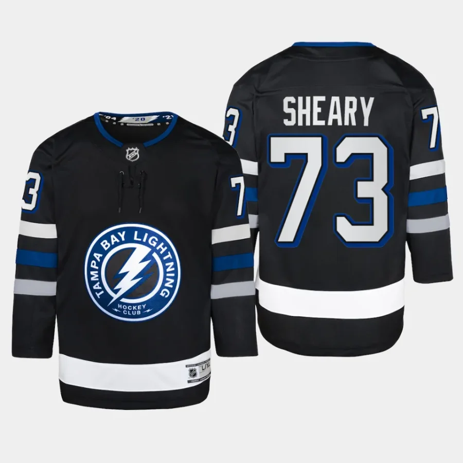 youth lightning conor sheary black 2023 24 alternate premier player jersey