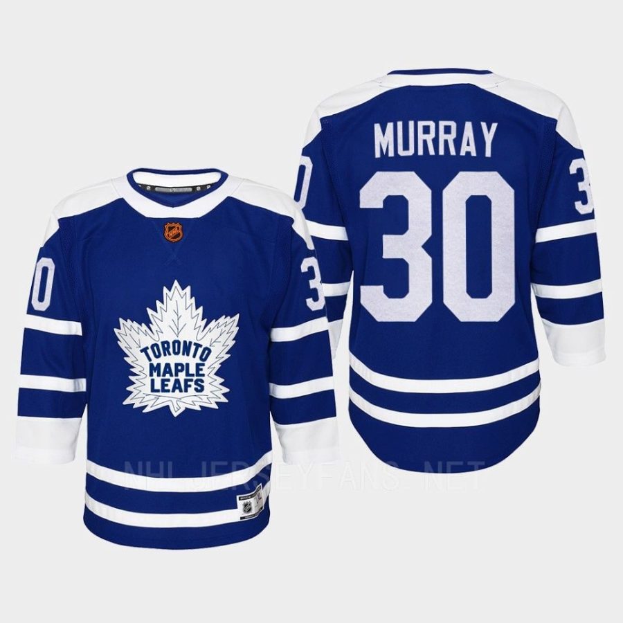 youth maple leafs matt murray blue 2022 special edition 2.0 replica retro jersey