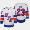 youth rangers adam fox white 2024 nhl stadium series premier player jersey