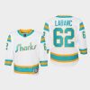 youth sharks kevin labanc white 2022 special edition 2.0 replica retro jersey