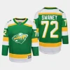 youth wild nick swaney green 2023 24 alternate replica player jersey